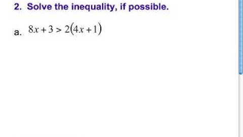 Section 6.3: Solve Multi-step Inequalities