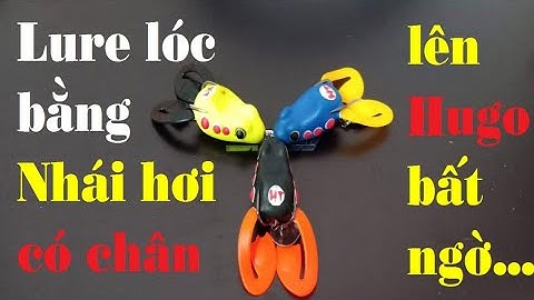 Câu lure cá lóc || Mồi giả nhái hơi. Lên Hugo khủng quá bất ngờ...