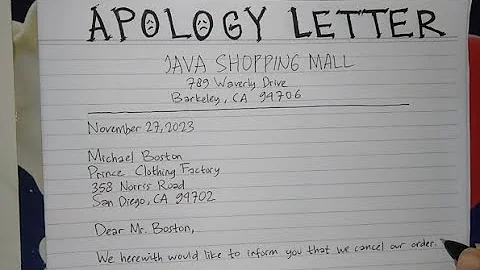 How To Write An Apology Letter Step by Step | Writing Practices