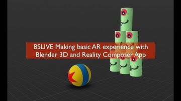 BSLIVE Using Blender 3D to make AR with Reality Composer (iOS and MacOS)