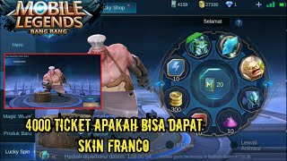 FRANCO SPECIAL SKIN ( MASTERCHEF ) IN LUCKY DRAW - Mobile Legends