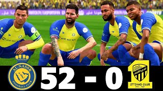 FIFA 23 - MESSI, RONALDO, MBAPPE, NEYMAR, ALL STARS | AL NASSR 52 - 0 AL ITTIHAD [4K60]