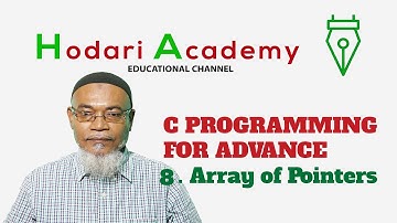 C Programming for Advanced - 8. Array of Pointer