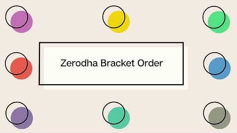 zerodha bracket order - how to use bracket order, cover order and target and stoploss in zerodha