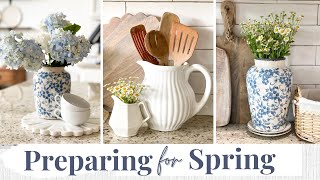 DECORATE WITH ME - STYLING NEW HOME DECOR! | SPRING DECORATING 2024