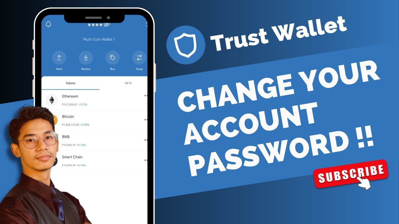 How to Change TrustWallet Account Password? Trust Wallet App YouTube