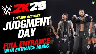 Famous JUDGMENT DAY WWE 2K25 ENTRANCE - #WWE2K25 JUDGMENT DAY 5 PERSON ENTRANCE WITH MUSIC Profile
