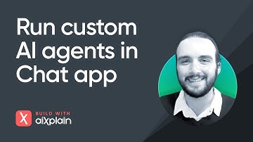 Run Your Custom AI Agents in the aiXplain Chat App