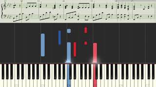 Video thumbnail of "I Am the Bread of Life - piano tutorial 𝕀 hymn piano 𝕀 sheet 𝕀 synthesia 𝕀 생명의 양식 피아노 악보"