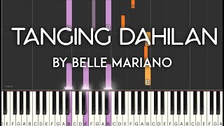 Tanging Dahilan by Belle Mariano synthesia piano tutorial | with lyrics   sheet music