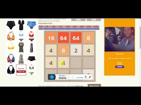 Ganhar Bitcoins Jogando No BITCOIN 2048 GAME