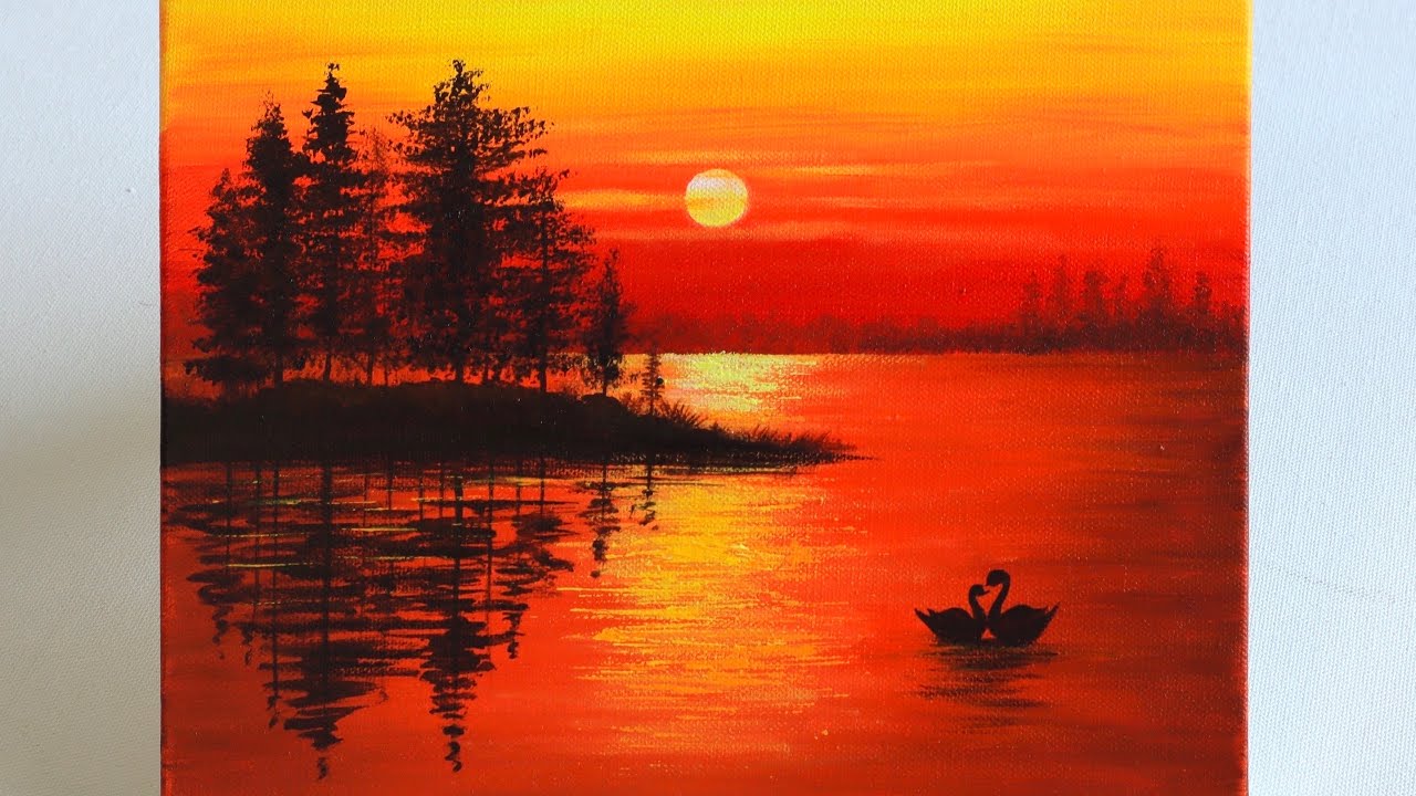 Amazing Collection of Full 4K Sunset Painting Images – Over 999+ Stunning Examples