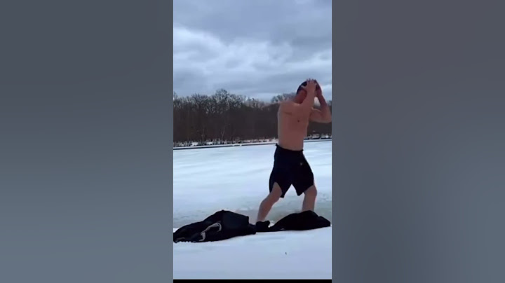 Merab Dives Head First Into Frozen Lake