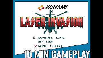 10 Minute Gameplay: Laser Invasion (1991) NES