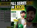 How to Fill Series in Excel #learnexcel #excel #exceltips #exceltricks #excelformula #tricks