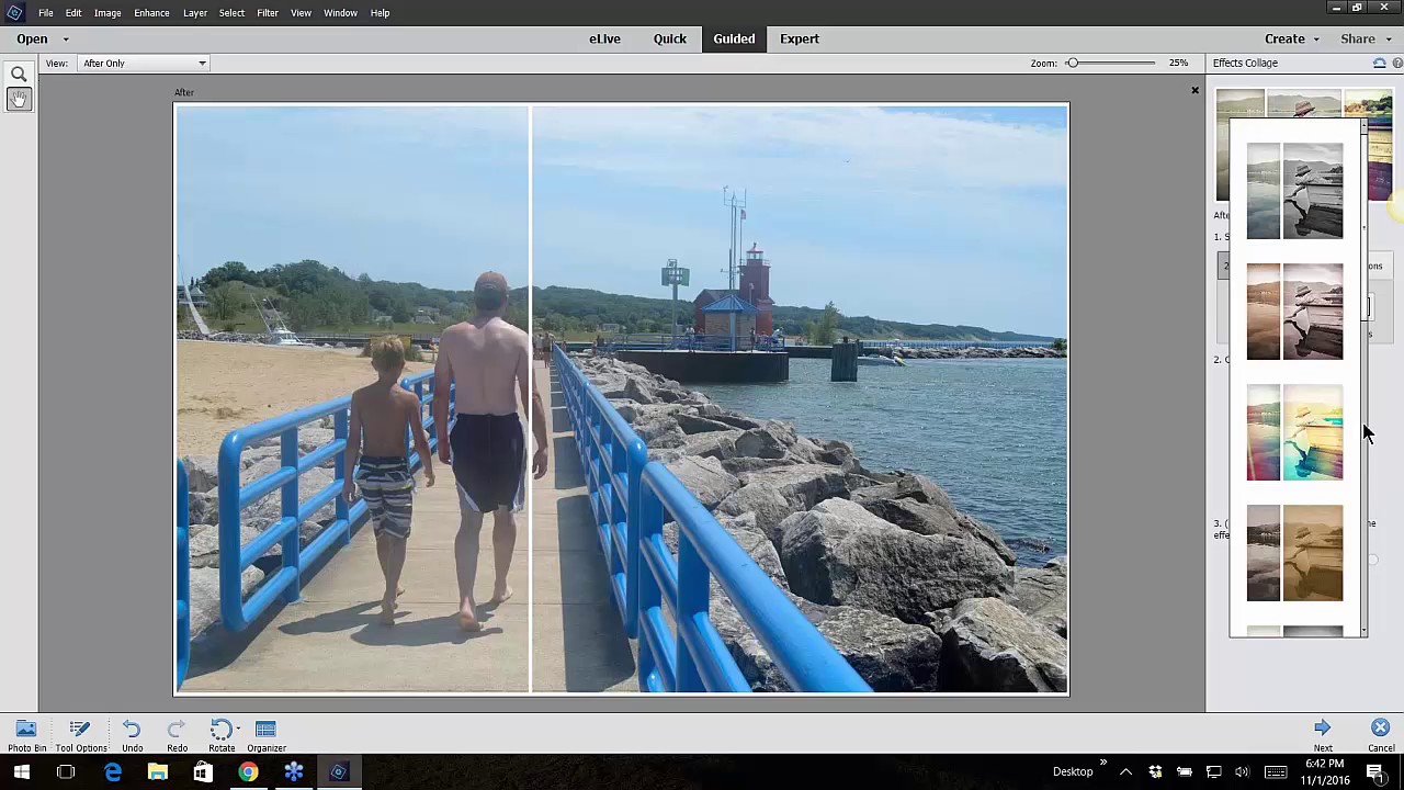 How To Use The Collage Effects In Adobe Photoshop Elements 15 Youtube