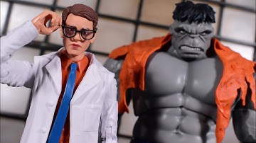 Marvel Legends The Avengers 60th Anniversary Gray Hulk and Dr. Bruce Banner Two-Pack Figure Review