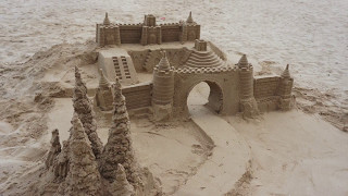 Sandcastle Building Time-lapse Video