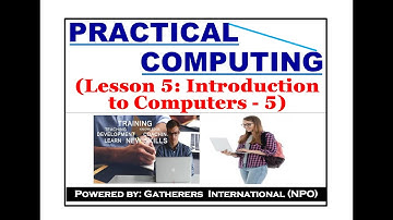 Lesson 5: Introduction to Computers - 5