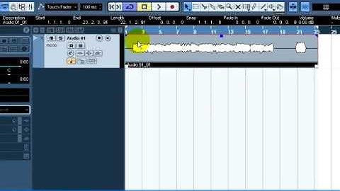 Cubase 4 Tutorial 1 Recording Audio