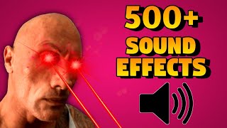 500  MEME SOUND EFFECTS Pack For Editing 2024 | FREE DOWNLOAD NO COPYRIGHT