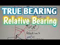 True bearing and relative bearing 