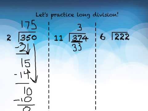 Long division - YouTube