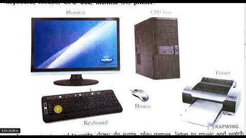 Std 4 Computer Chapter-1 A Computer(part 1)