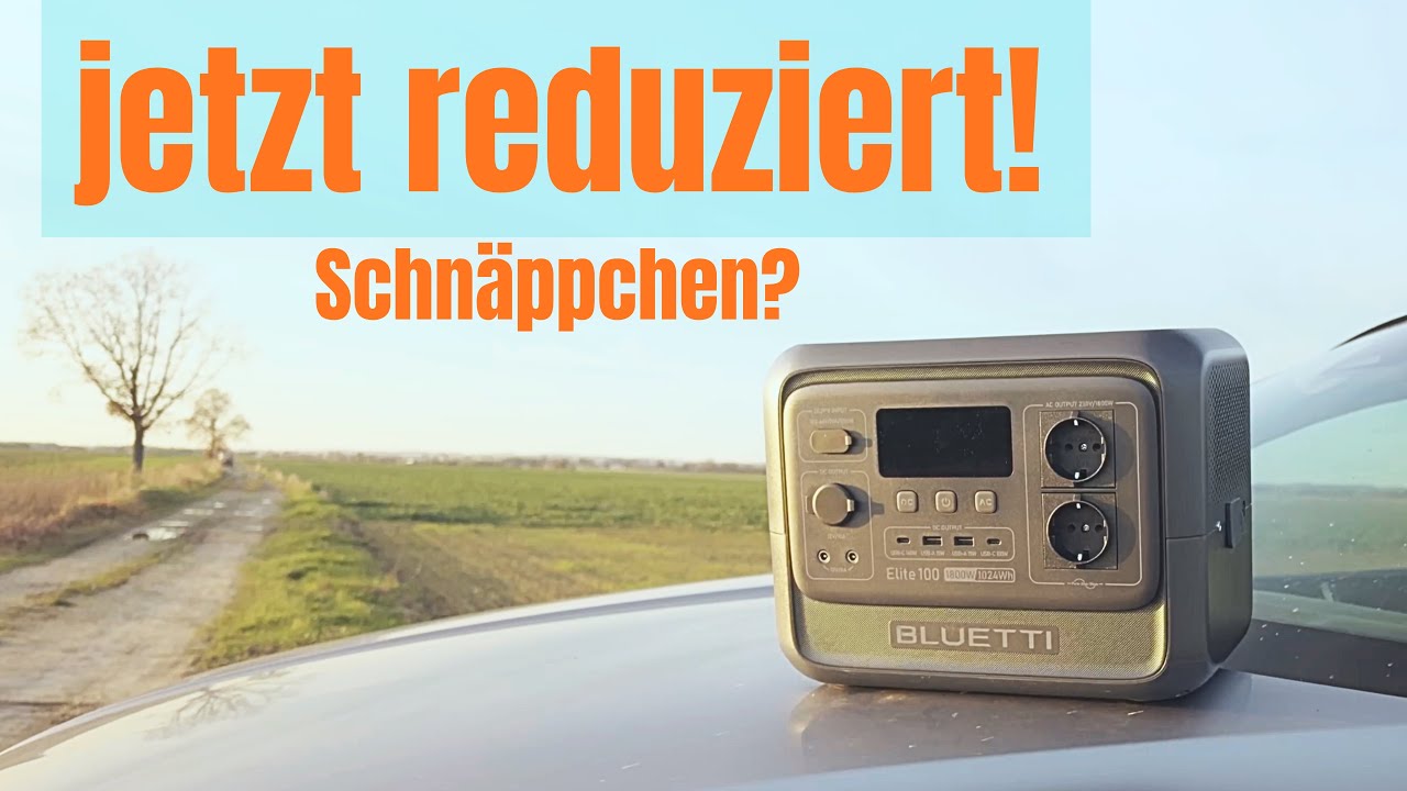 Power Angebot? BLUETTI Elite 100 V2 Tragbares Kraftwerk!