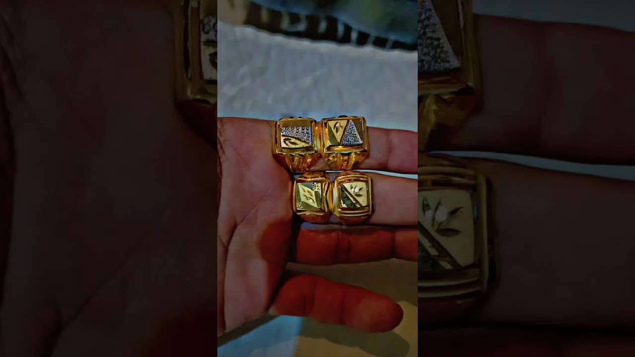 Gent's latest design Low weight rings 