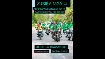 ANGALIA UMATI WA WATU KUMSINDIKIZA SUBIRA MGALU KUCHUKUA FOMU YA UBUNGE B GAMOYO 