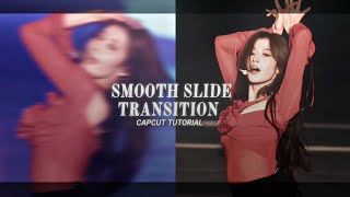 "Smooth slide transition" (left & right) tutorial | Capcut tutorial