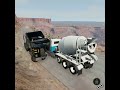 Mixer Truck Vs Truck Trailer New Gameplay || Beamng Drive #shorts #beamng #mcvivekgamer