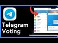 How To Make A Poll On Telegram