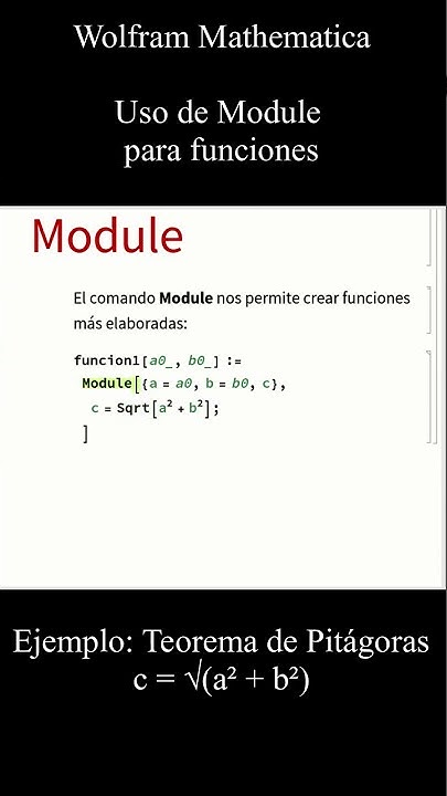 #Shorts Wolfram Mathematica. Module. #pitágoras #maths - YouTube