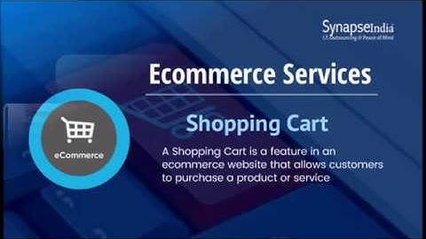 Ecommerce Shopping Cart solutions by SynapseIndia