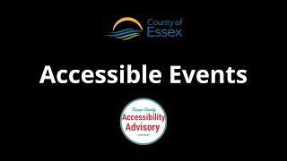 Hosting Accessible Events