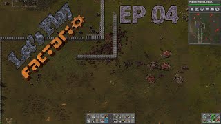 Factorio - First Stop for Trains - Lets Play Ep 04