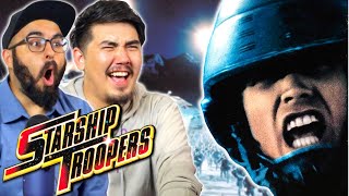 *STARSHIP TROOPERS* had us exhilarated (First time watching reaction)