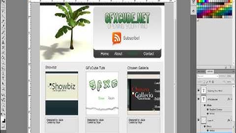 Photoshop Template Webdesign Part 3