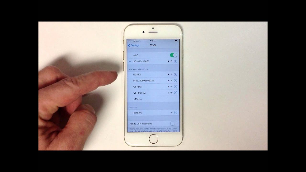 How to Connect to Wifi - iPhone 6 - YouTube