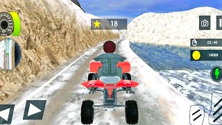 ATV Mountain Snow Land Stunt Game | #ATVBikeRacing | Bike Games - #AndroiaGameplay screenshot 2