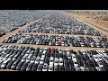 ملايين السيارات الجديدة متروكة في الهواء تتلف دون استخدام