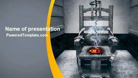 Electric Chair PowerPoint Template by PoweredTemplate.com