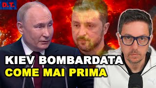 MASSICCIO BOMBARDAMENTO SU KIEV e sanzioni al Nord Stream 2
