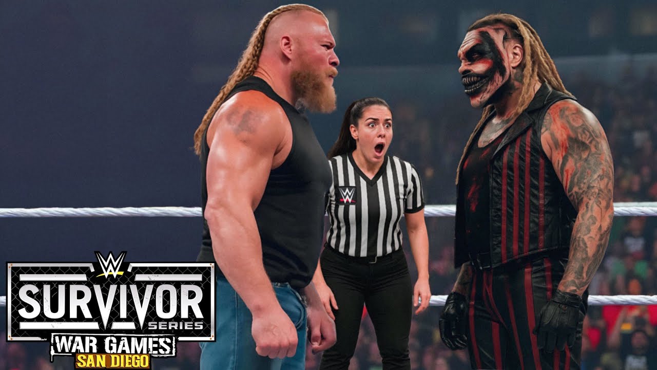 Full Match : Brock lesnar vs.The Fiend, Bray wyatt, Survivor Series 2025