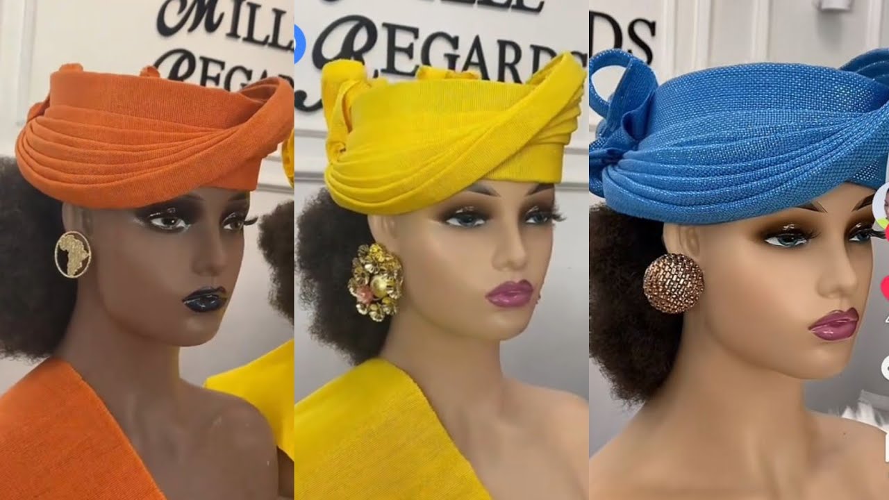 Популярная сенегальская кепка Zara. Повязка на голову с мягкими складками.