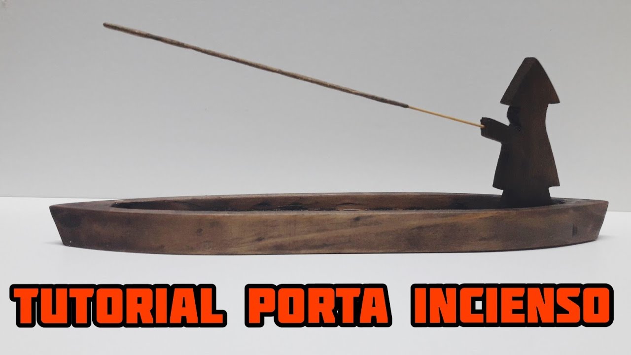 Porta incienso de madera