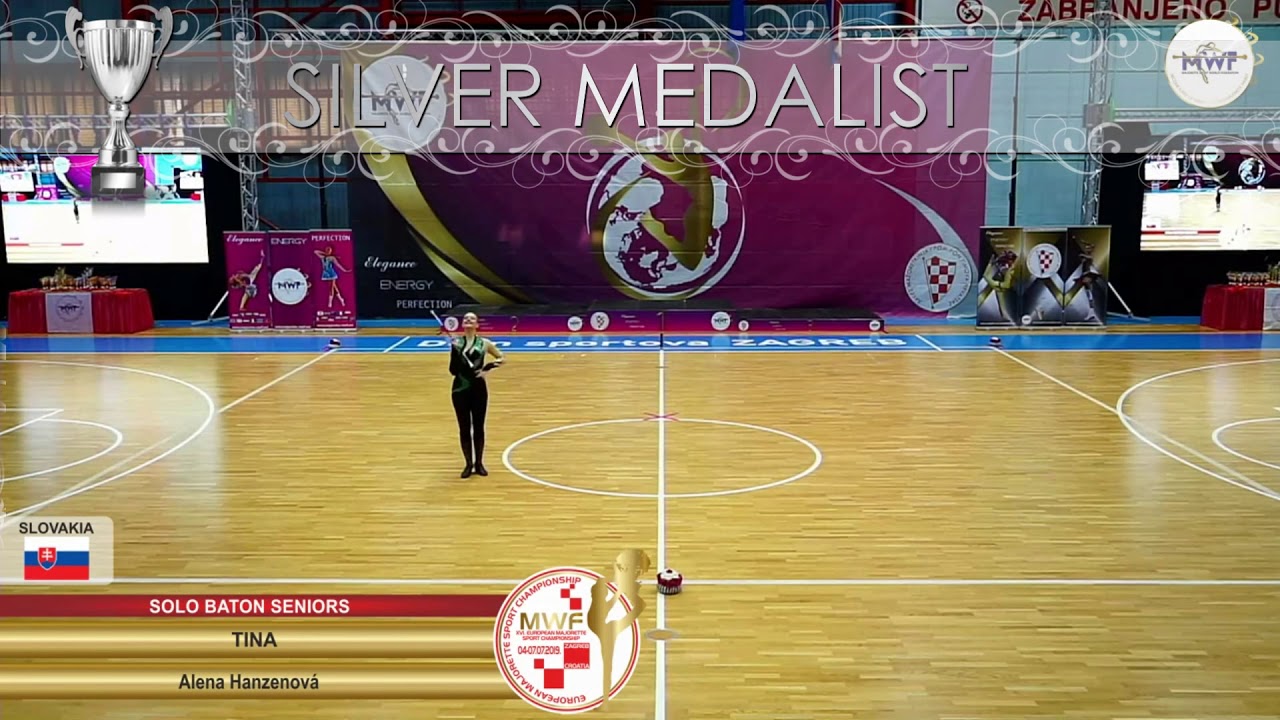 SOLO BATON SENIORS SILVER MEDALIST: TINA, ALENA HANZENOVA, SLOVAKIA