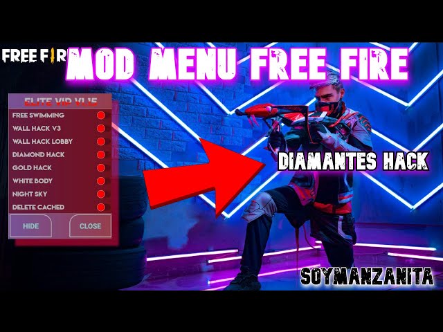 NUEVO HACK MOD MENU ACTUALIZADO PARA FREE FIRE 💎 DIAMANTES INFINITOS VOLAR ANTIBAN 2023💎 class=